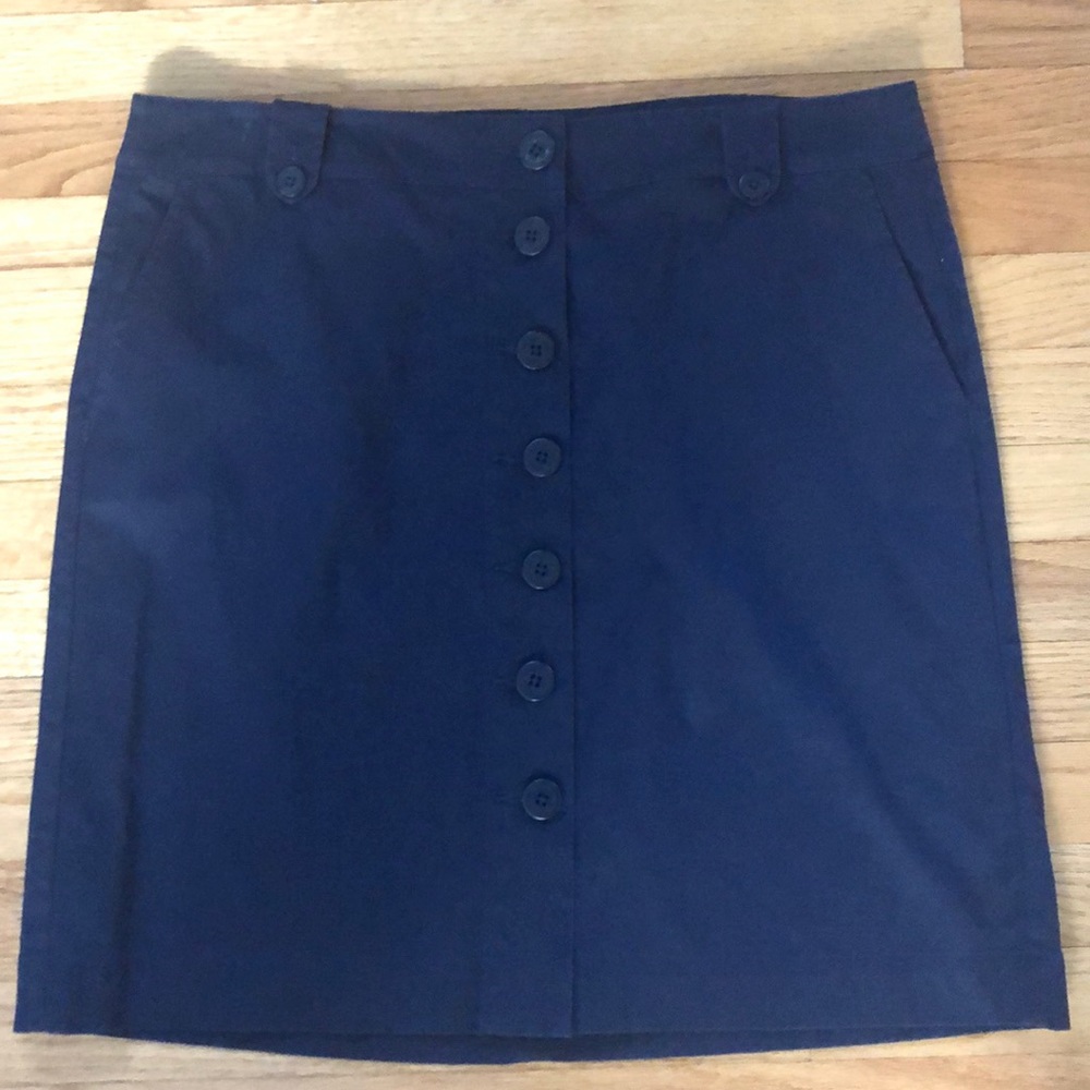 Talbots navy skirt